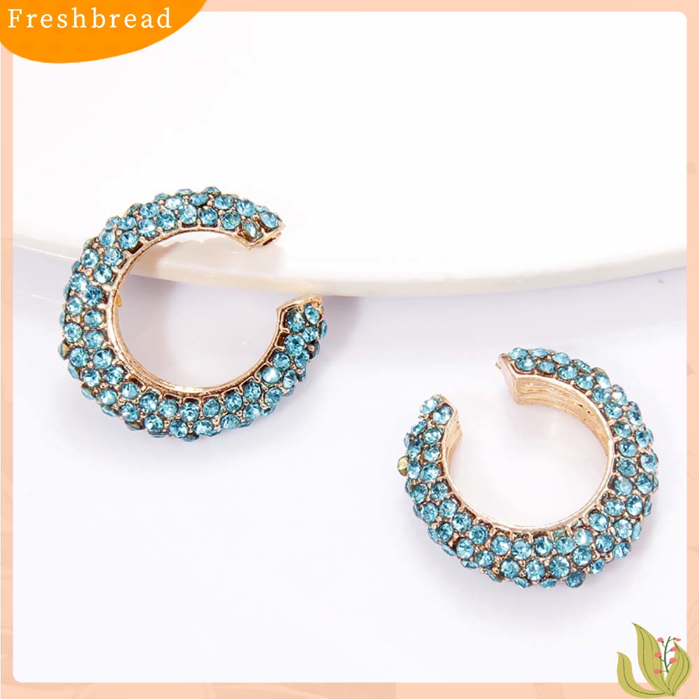 &lt; Freshbread &gt; 1Pc Lady Berlian Imitasi C Bentuk Telinga Manset Klip Anting Tanpa Tindik Perhiasan Tulang Rawan