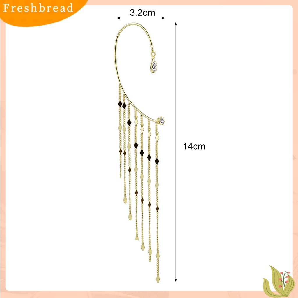 &lt; Freshbread &gt; 1Pc Klip Anting Jumbai Ear Wrap Jenis Perhiasan Berlebihan Manset Telinga Vintage Untuk Pesta