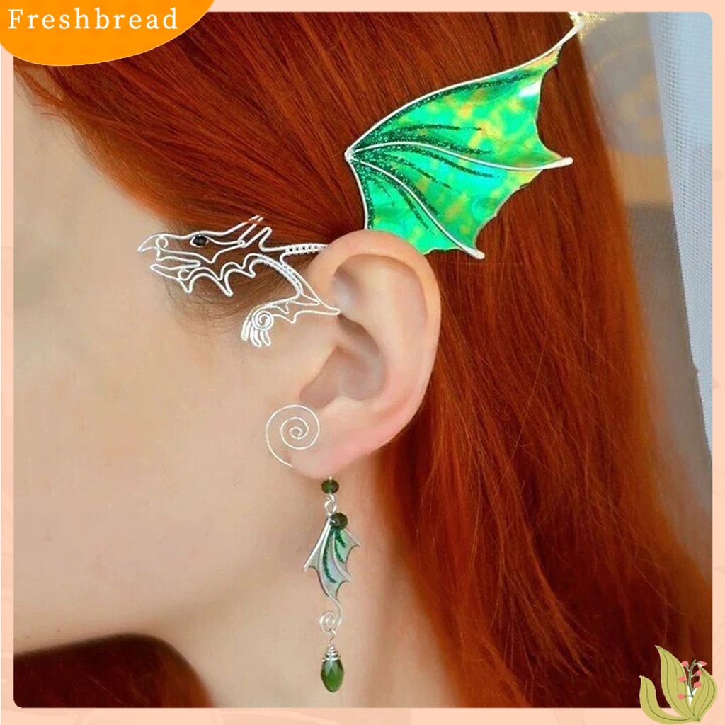 &lt; Freshbread &gt; 1Pc Bungkus Telinga Eye-catching Mudah Dipakai Metal Bentuk Hewan Cincin Telinga Indah Untuk Wanita