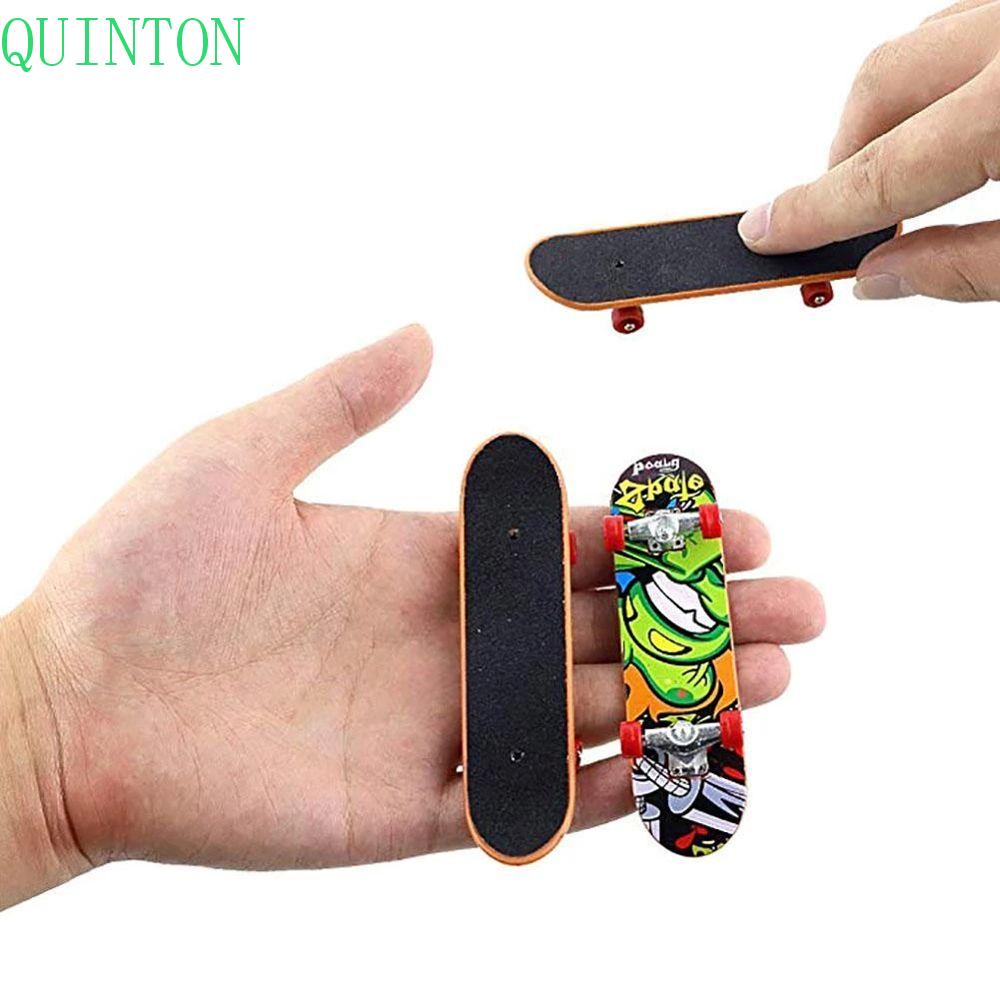 Quinton Mainan Skateboard Jari Mini Bahan Alloy Untuk Anak