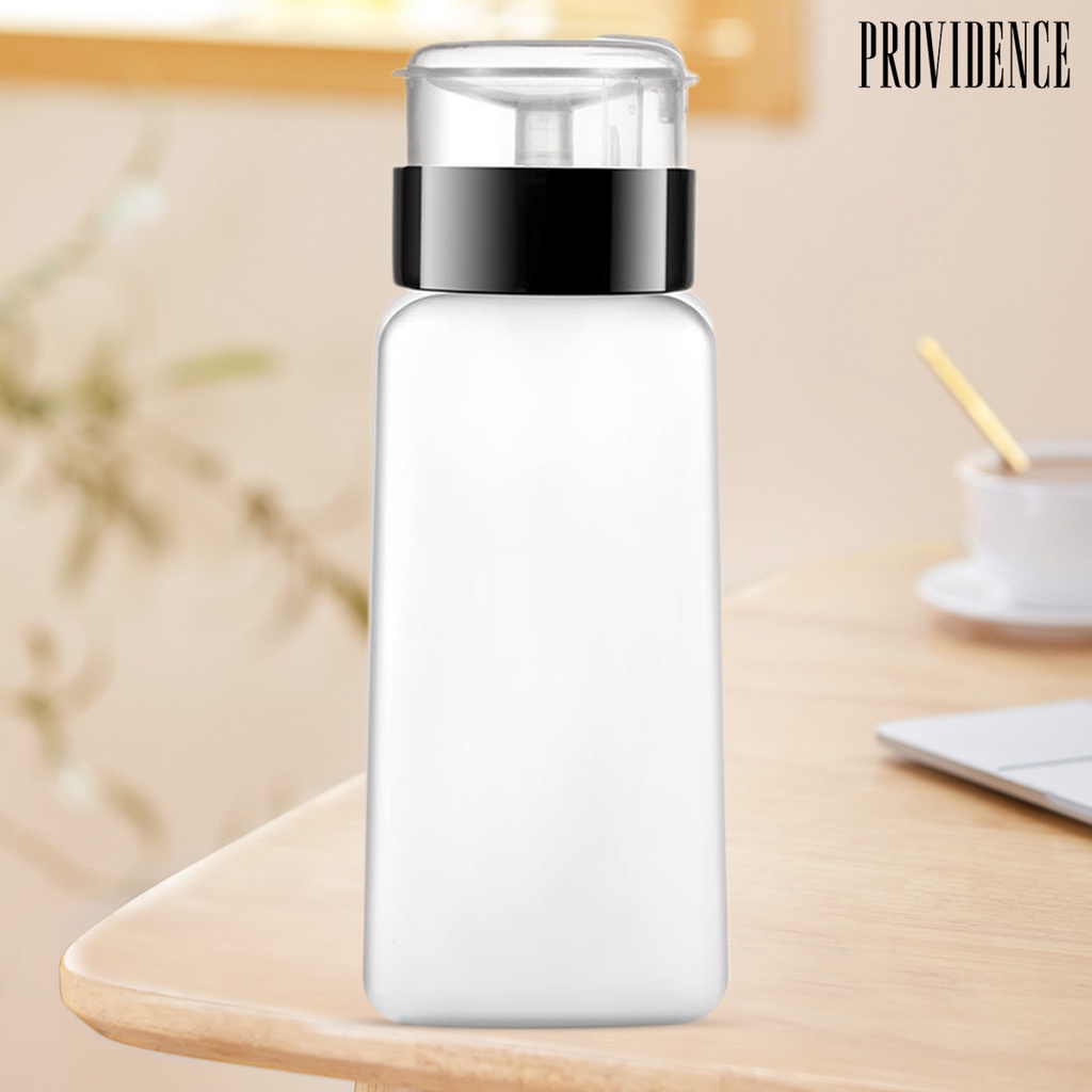 Providence150 /180/250ml Nail Press Bottle Hemat Tenaga Kerja Penyegelan Bagus Dengan Kunci Anti Bocor Penghilang Kutek Bening Botol Kosong Perlengkapan Salon Kuku