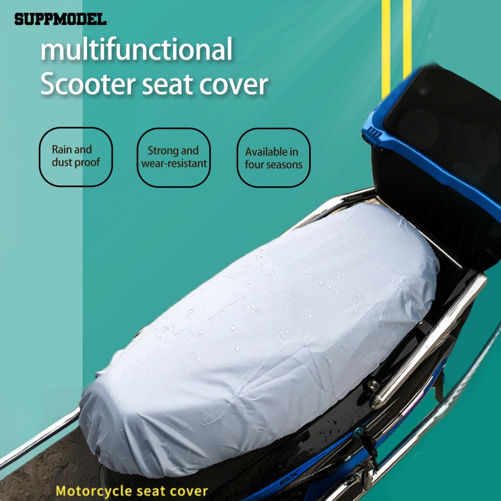 Suppmodel Universal Motor Rain Seat Cover Riding Aksesoris Pelindung Motor Cushion Seat Cover Anti Sobek