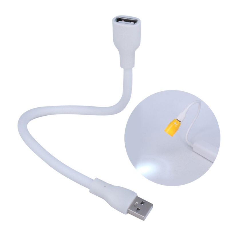 Vivi Kabel Ekstensi USB Awet Kabel Lampu USB Soft Metal Hose Wire USB Lighting Cable Replacement Kabel Panjang 29cm