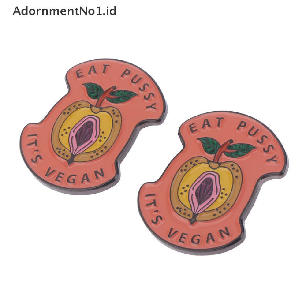 [AdornmentNo1] Vegan Feminist Bros Enamel Pin Kartun Logam Bros Fashion Kerah Lencana [ID]