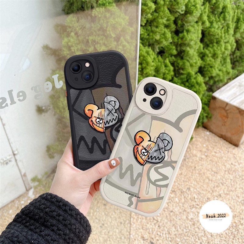 Case Untuk Samsung A14 A34 A54 A12 A04s A13 A23 A32 A04 A03s A21s A53 A20s A50 A30s A33 A02s A72 A03 A22 A1 A52s A50s A31 A73 A20 A51 A52 A10s A71 Couple Beruang Kekerasan Lucu Soft Case