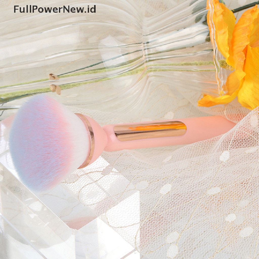 Power 1PC Sikat Pembersih Debu Kuku Kepala Besar Untuk Manicure Blush Powder Makeup Brushes ID