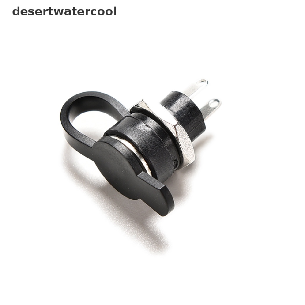 Deid 1pc Stop Kontak DC Tahan Air 5.5 x2.1mm Colokan Jack Colokan Female Mount Connector Martijn