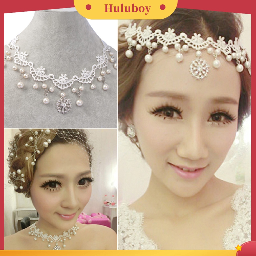 {Ready Stock} Kalung Hollow Mudah Dipakai Mutiara Imitasi Faux Pearl Sexy Gaya Rock Lace Choker Untuk Kehidupan Sehari-Hari