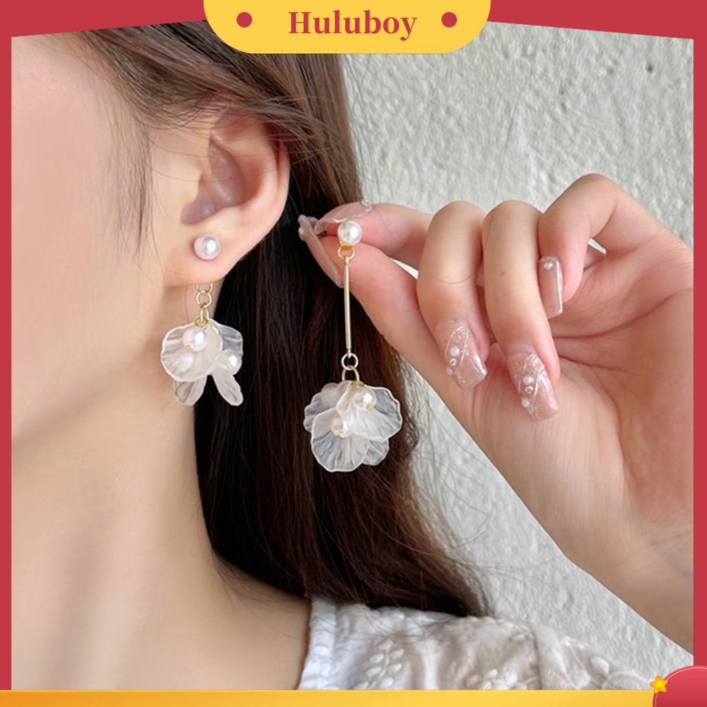 {Ready Stock} 1pasang Anting Elegan Semua Pertandingan Pengerjaan Halus Shiny Eye-catching Dress Up Bentuk Bunga Aksesoris Fashion Canggih Untuk Kehidupan Sehari-Hari