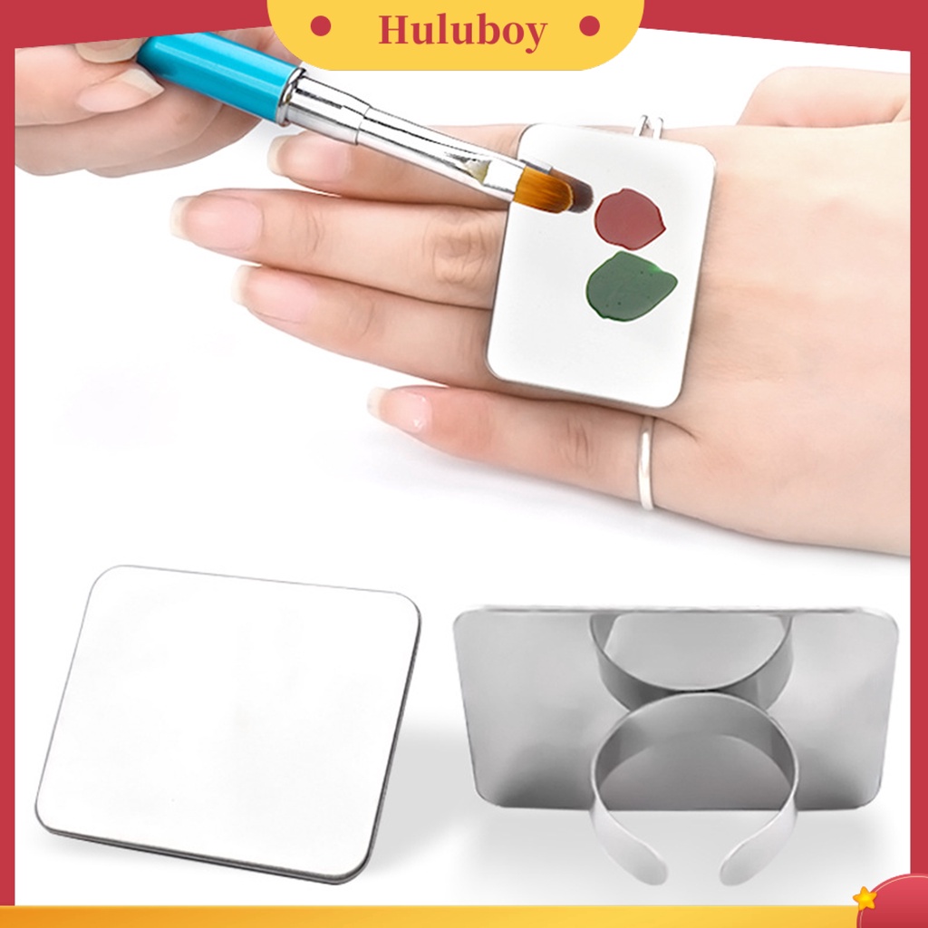{In Stock} Palet Makeup Permukaan Halus Mudah Digunakan Stainless Steel Aplikasi Lebar Mudah Dibersihkan Palet Jari Untuk Wanita