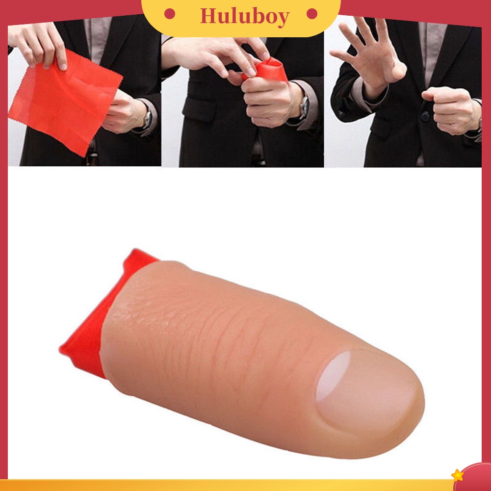 {In Stock} Magic Thumb Tip Trick Rubber Close Up Vanish Muncul Finger Hanky Trick Prop