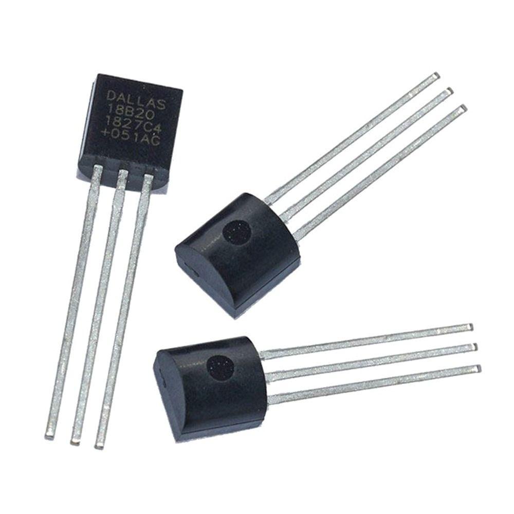 Populer 10pcs DS18B20 Sensor Data Akuisisi 18B20 Diy Kit TO-92 IC Chip