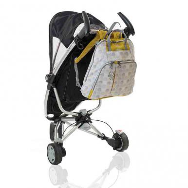 Okiedog Trek Dot Dot Dot Grey/Gold 39063 tas bayi ransel