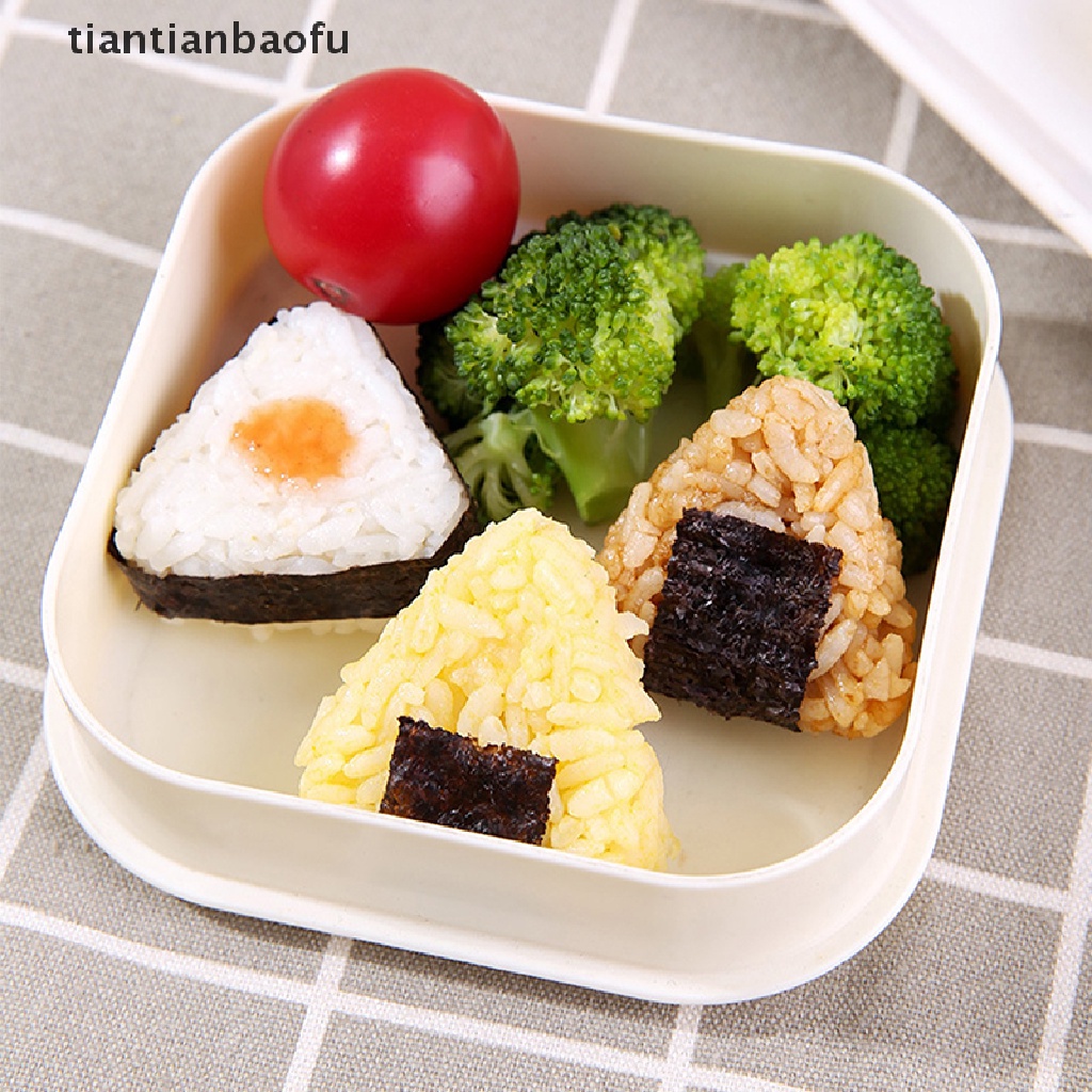 [tiantianbaofu] 1set Rice Ball Cetakan Bento Maker Alat Masak Sushi Rice Mold Gadget Dapur Butik