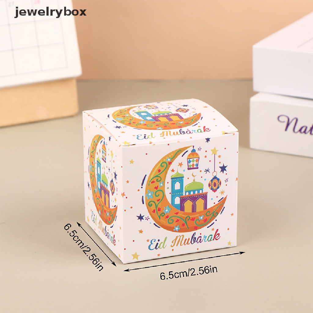 [jewelrybox] 5pcs EID Mubarak Candy Box Dekorasi Ramadhan Gift Packing Box Perlengkapan Pesta Butik