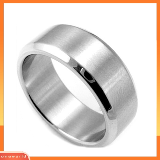 Fashion Perhiasan Cincin Pasangan Unisex Model Cincin Band Bahan Titanium untuk Cincin Pernikahan