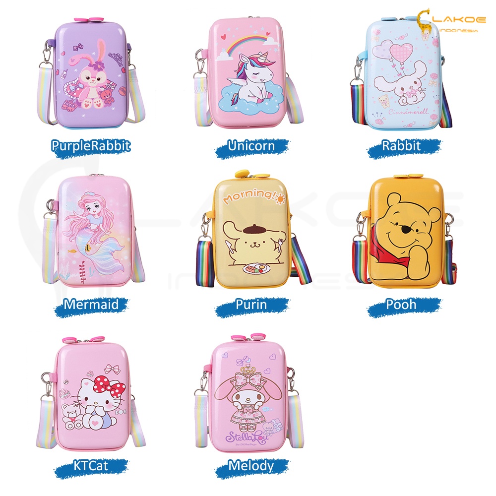 LAKOE  Tas selempang Anak lucu sling bag anak Karakter