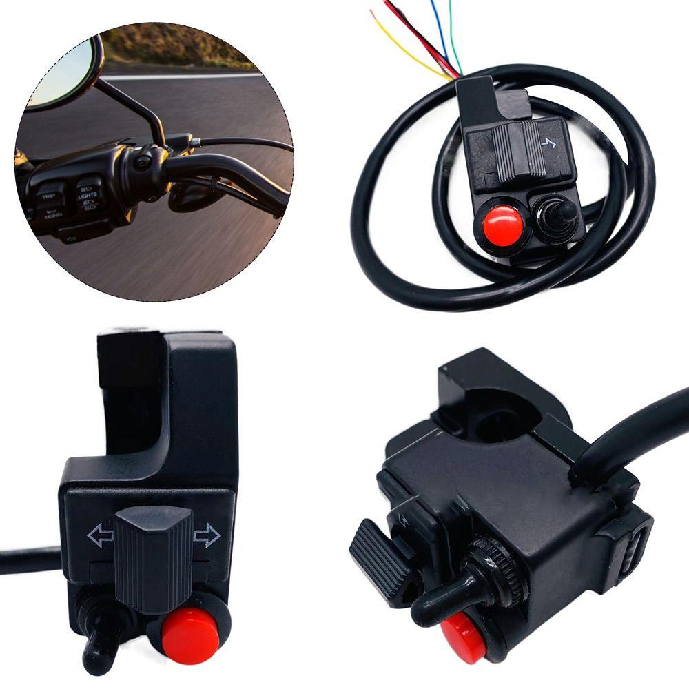 R-FLOWER Saklar Klakson Lampu Depan Atv Motor Control Handle Saklar Stop Kontak Tombol Quad Start Horn