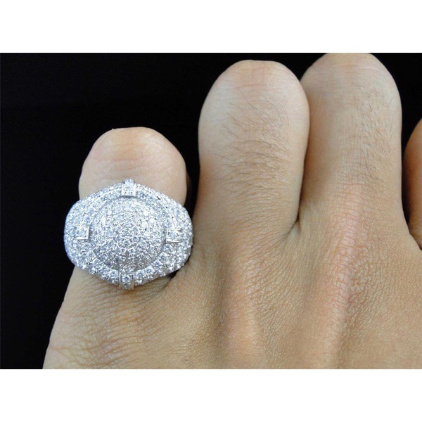 Goldkingdom Aksesoris Perhiasan Fashion Ready Stock Niche Desain Micro-Hias Dengan Jari Cincin Berlian