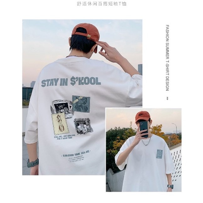 THE NEW 2023 SUMMER N STYLE LOOSE LETTER SHORT SLEEVE HIP-HOP CASUAL STYLE T-SHIRT