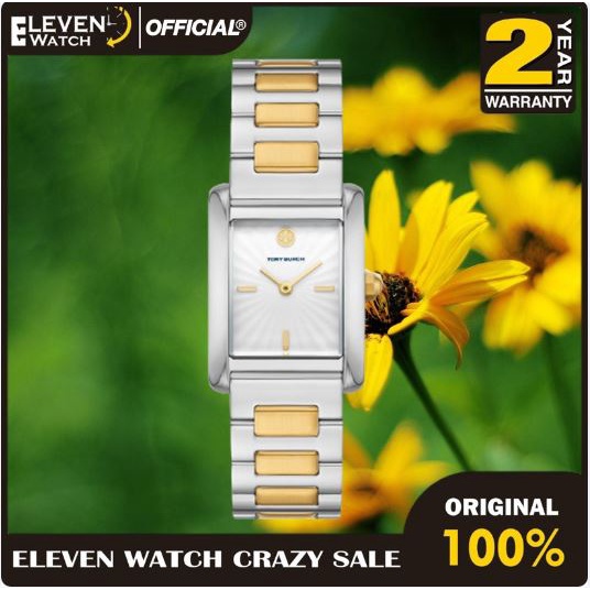 [Promo] Jam Tangan Wanita Tory Burch TBW1024 / TBW-1024 The Eleanor Two-Tone Gold Stainless Steel Br