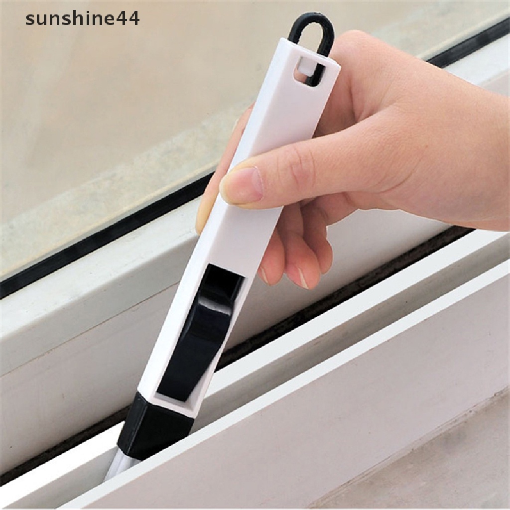 Sunshine 2pcs Sikat Pembersih Alur Jendela Serbaguna Alat Pembersih Keyboard Rumah Tangga ID
