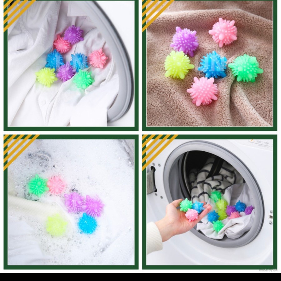 MCC Washing Ball Magic Bola Laundry Silikon Mesin Suci Baju Bersih Bola Mesin Cuci Silikon Laundry