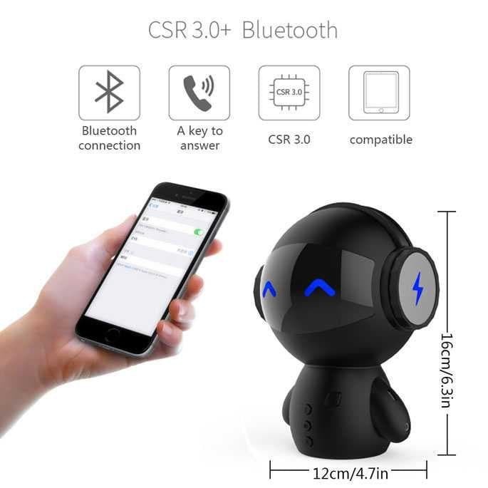 Speaker Robot DINGDANG 2IN1 Portable Bluetooth Power Bank M10 Mp3 Aux