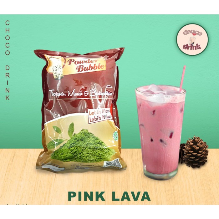 

[Ready-Stock]Cod Powder Sachet/ Bubuk Minuman Pink Lava 1kg (creamer+gula)