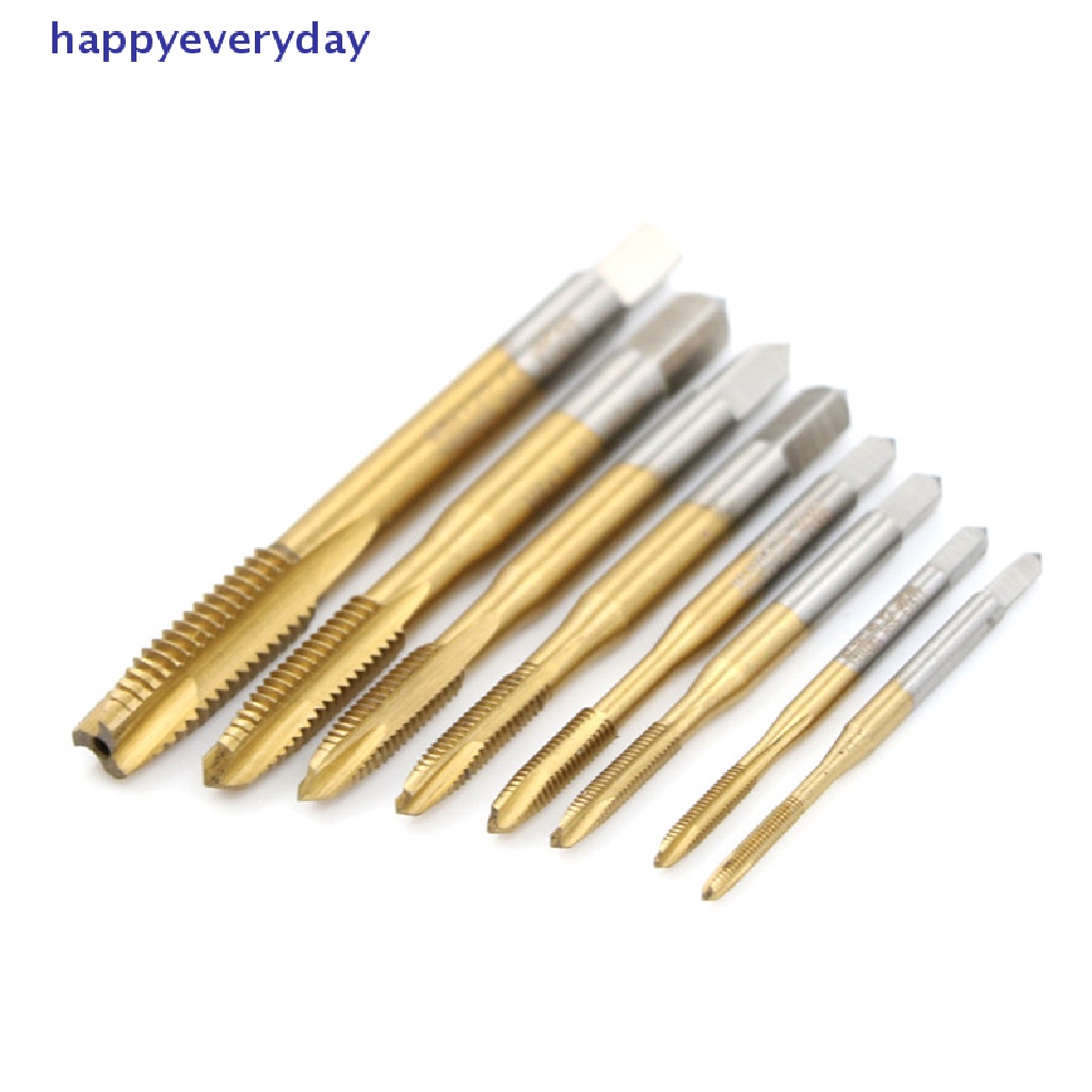[Selamat] M2/m2.5/m3/m3.5/m4/m5/m6/m8 HSS Metric Straight Suling Ulir Screw Tap Plug Tap [ID]