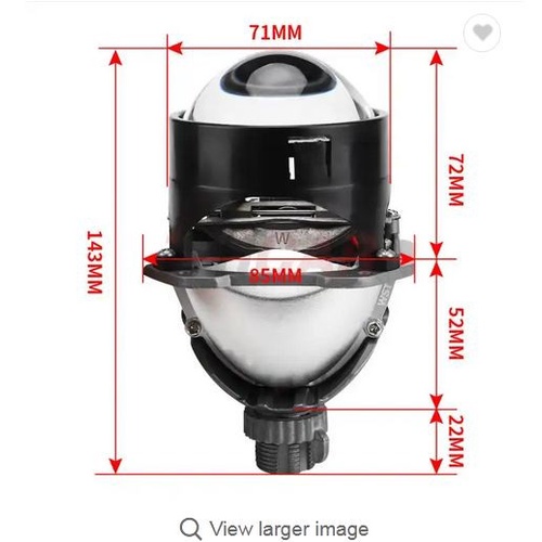 BILED IPHCAR WST 2.5 inch projector head lamp bi led motor mobil proji headlight headlamp retrofit