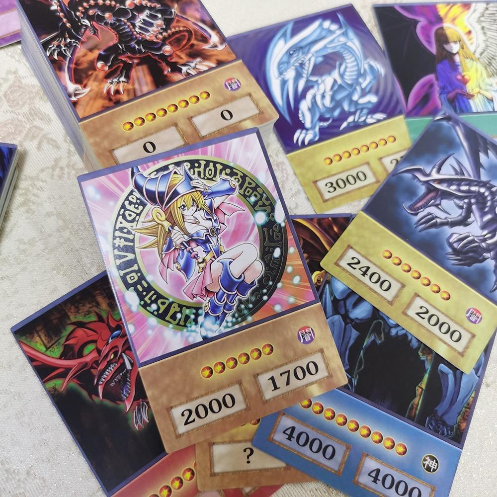 Mxbeauty Yugioh Card DIY Kartu Bermain Kartu Trading Mata Biru Dark Magician Character Card Exodia Obelisk Slifer Shiny Collection Ra Yugioh DM Yu Gi Oh Card