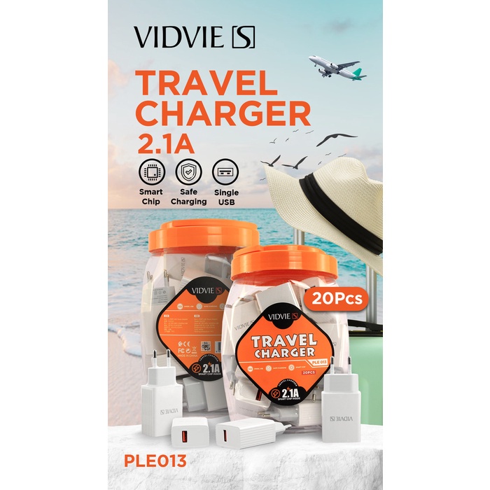 Vidvie S Charger Adaptor 2.1A Single Port PLE013 - Pertoples