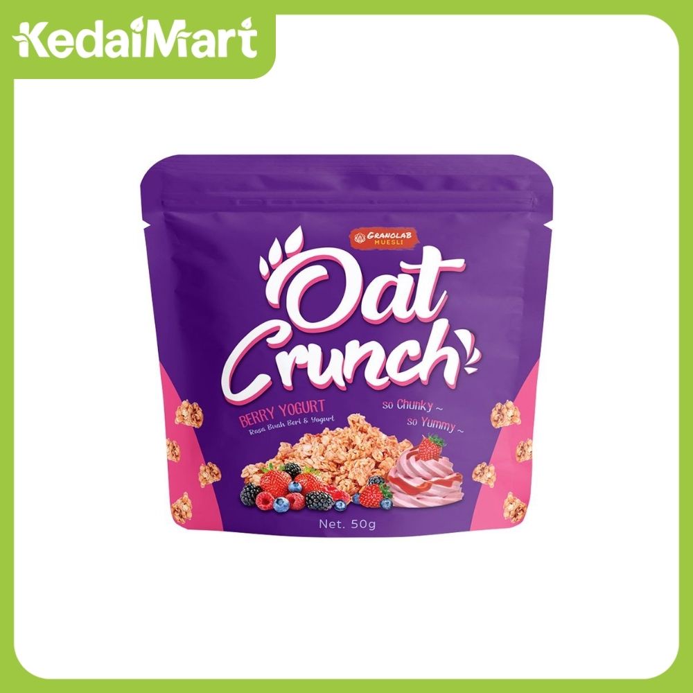 

Granolab Muesli Oat Crunch Berry Yogurt 50 Gram