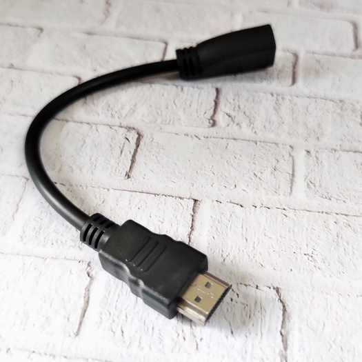 KABEL HDMI MALE FEMALE 20CM PERPANJANGAN / EXTENDER 20 CM / EXTENSION  VN 4