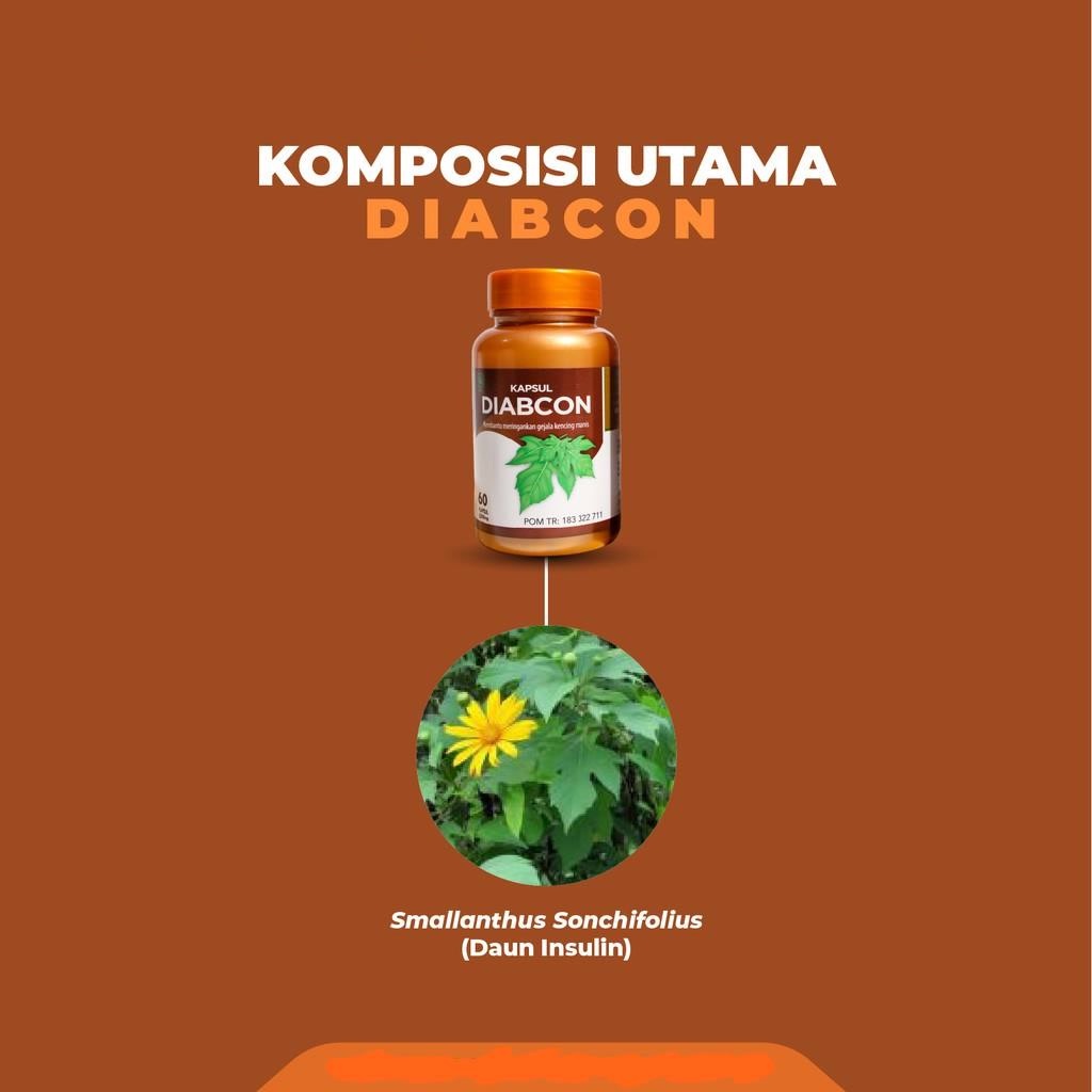 Kapsul Diabcon Obat Herbal Diabetes Gula Darah Kencing Manis