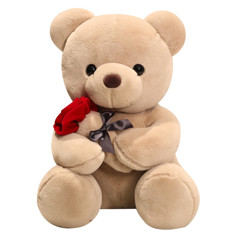 Boneka Teddy Bear Boneka Valentine Mainan Mewah Pengakuan Boneka Peluk Bunga Mawar Untuk Pacar Hadiah Hari Valentine Di Seluruh Dunia