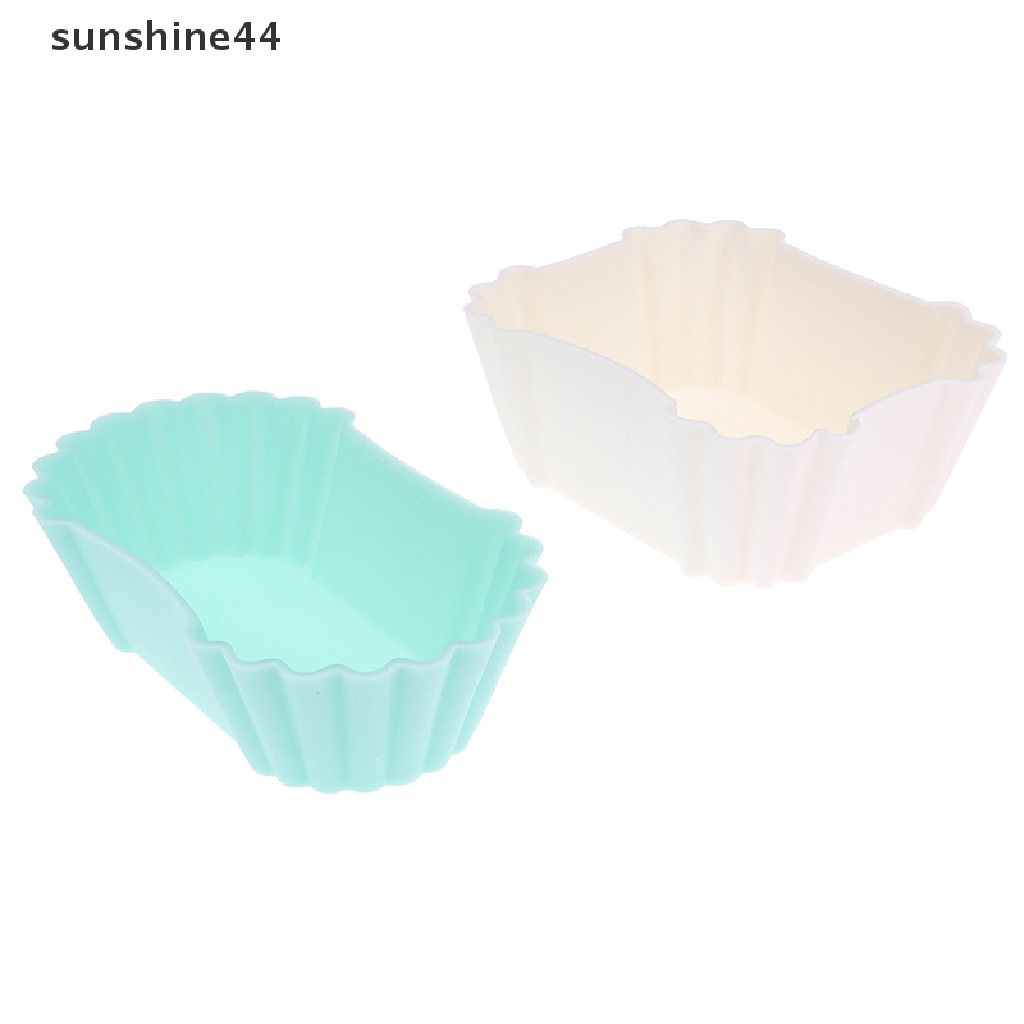 Sunshine 3Pcs Bento Divider Cup Liner Kotak Makan Makanan Lembut Silikon Onigiri Aksesoris ID