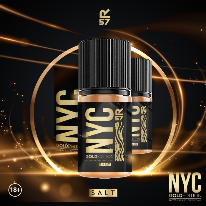 NYC GOLD EDITION SALTED CARAMEL CHEESECAKE SALT 30ML BY HERO57