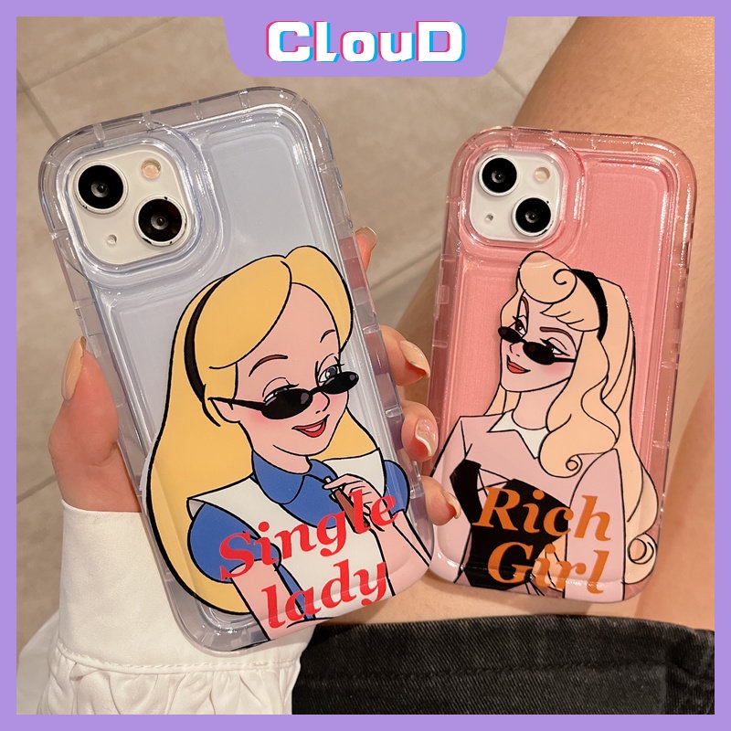 Kartun Airbag Shockproof Case Realme C35 C33 C15 C21Y 5 5s 6i 5i C12 C25 C25Y C11 2020 C20 C2 C25s C3 C1 C11 2021 C20A Lucu Cute Disney Princess Lembut Penutup Belakang Tpu