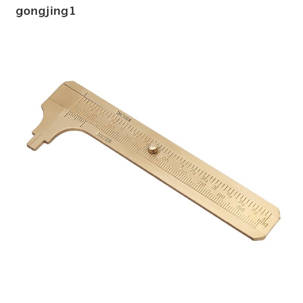 Ggg Timbangan Kuningan Mini80/100mm Sliding Gauge Vernier Caliper Penggaris Pocket Measuring ID