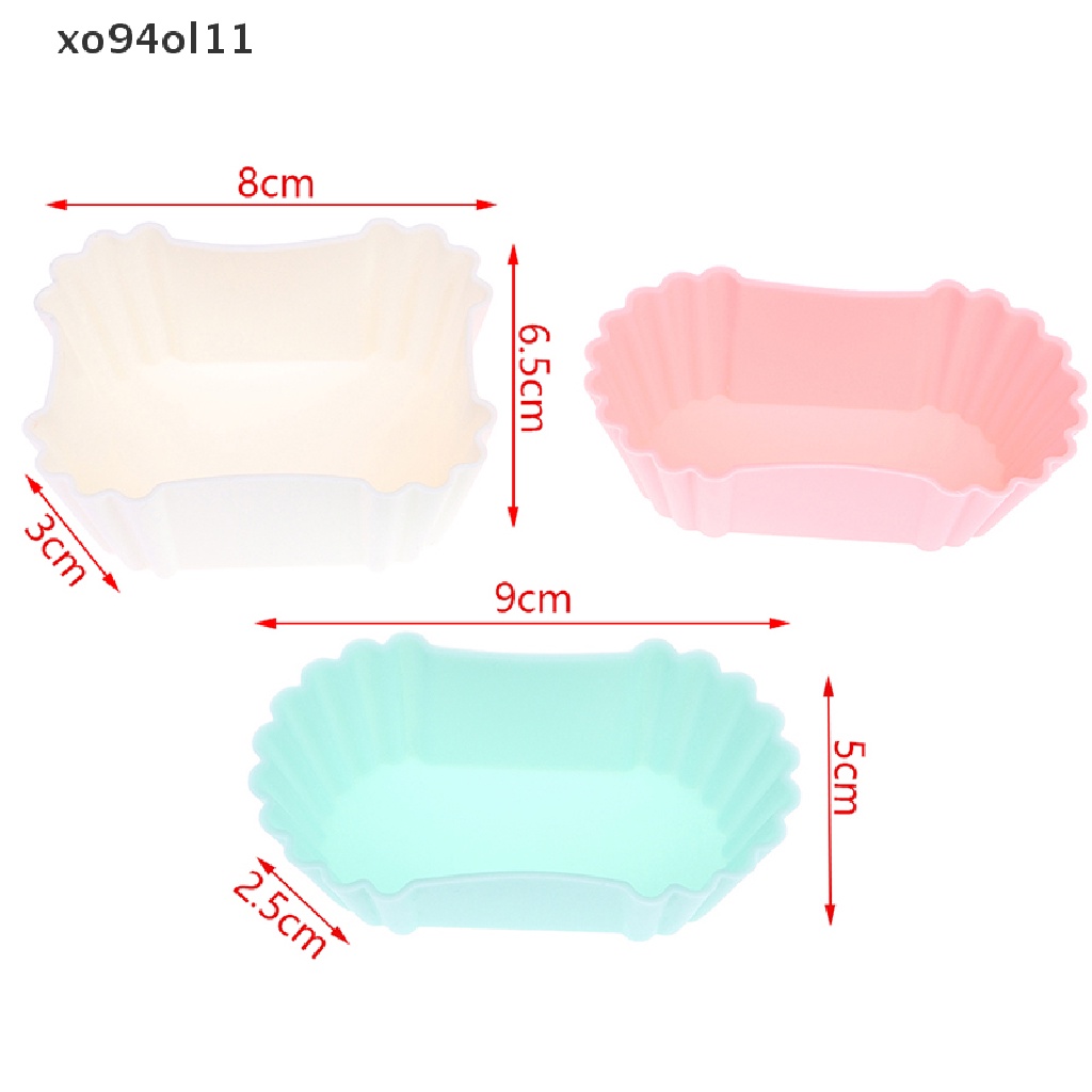 Xo 3Pcs Bento Divider Cup Liner Kotak Makan Makanan Lembut Silikon Onigiri Aksesoris OL