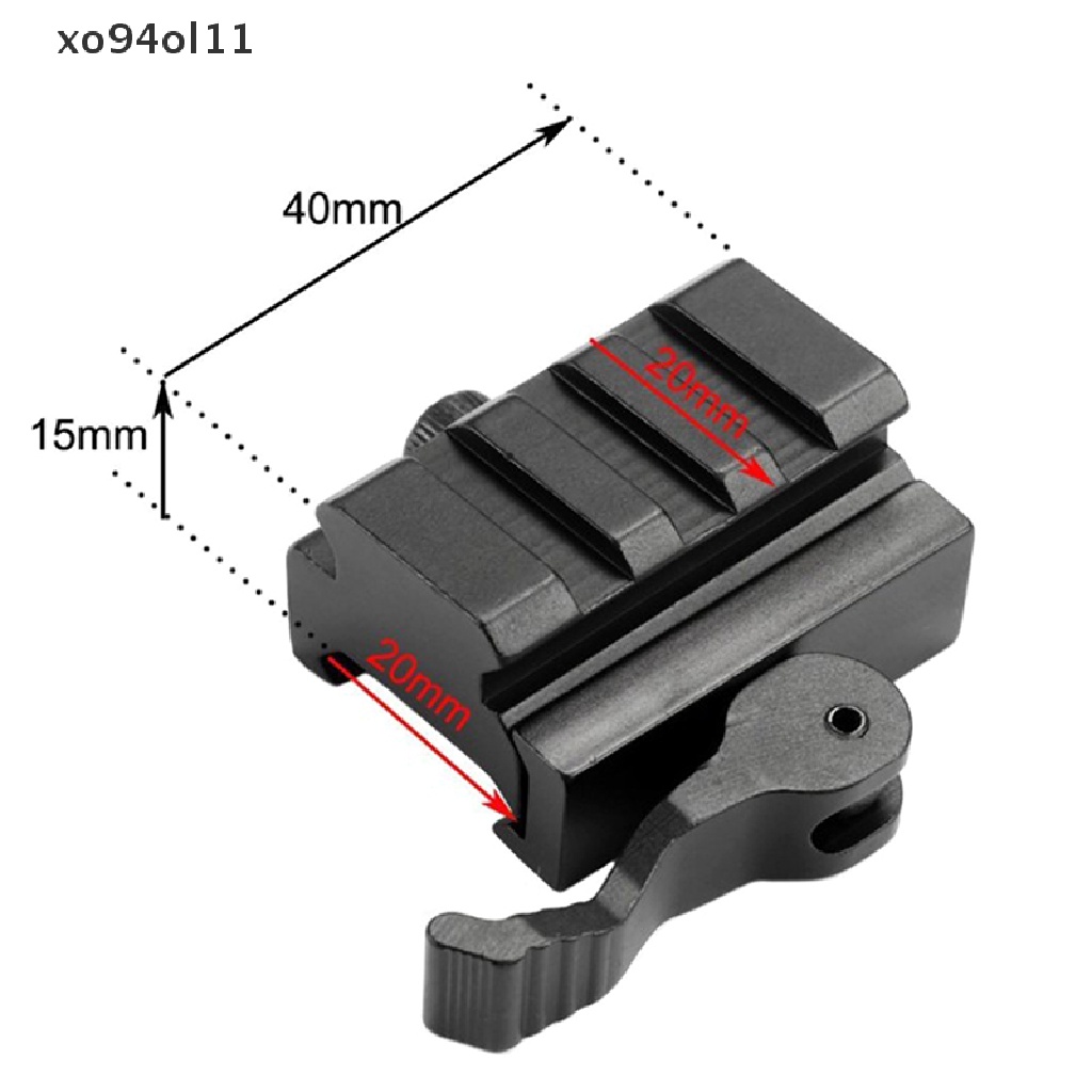 Xo Tactical 3slot QD Quick Detach Lever Lock Mount 20mm Adaptor Rel Low Profile R OL