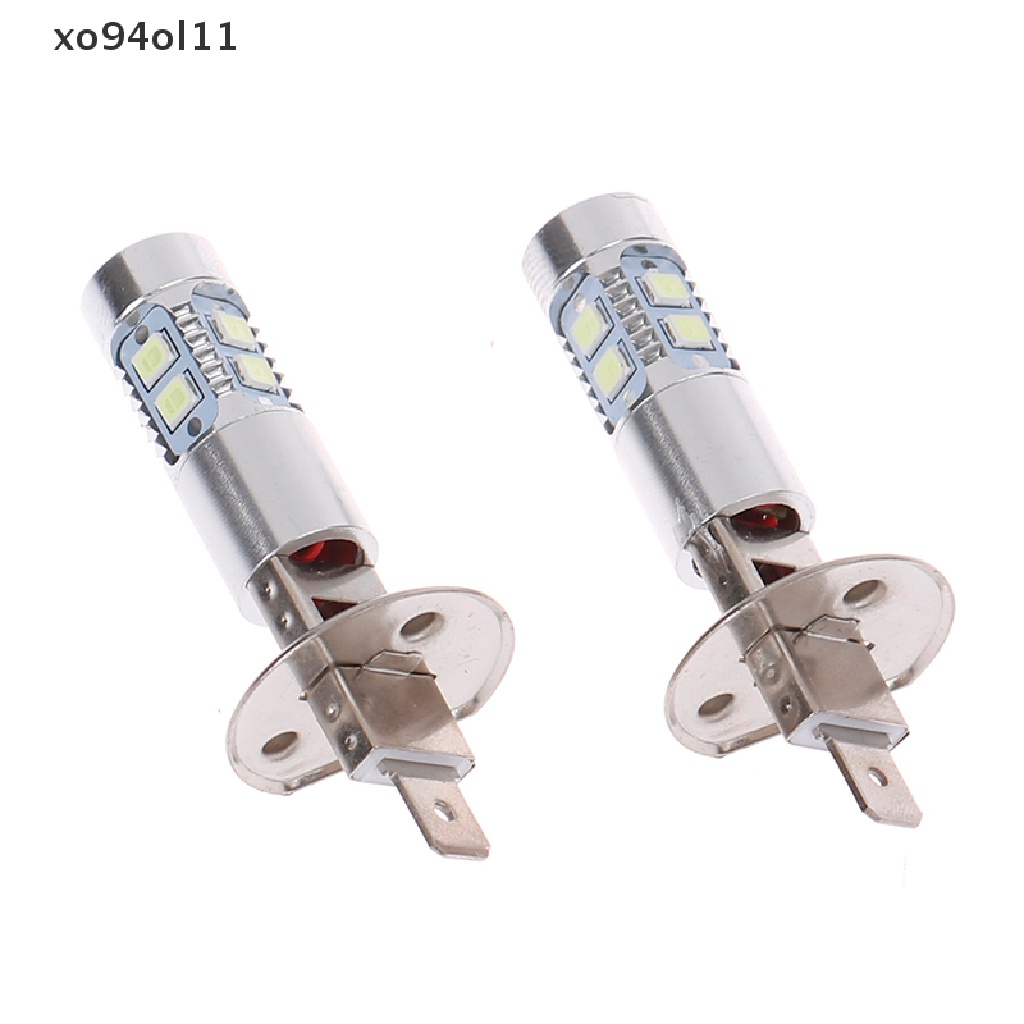 Xo 2Pcs H1 LED Auto Headlight Bulbs 8000K 100W Ice Blue Lampu Kabut Mobil Super Terang OL