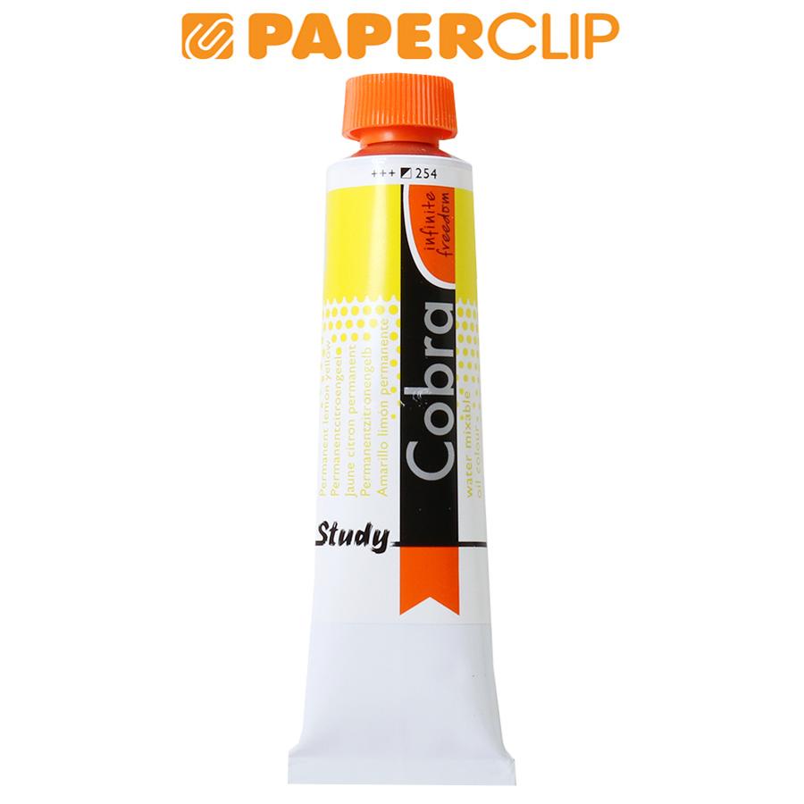 

CAT MINYAK / OIL COLOR COBRA STUDY 40ML 25052540 PERMANENT LEMON YELLOW