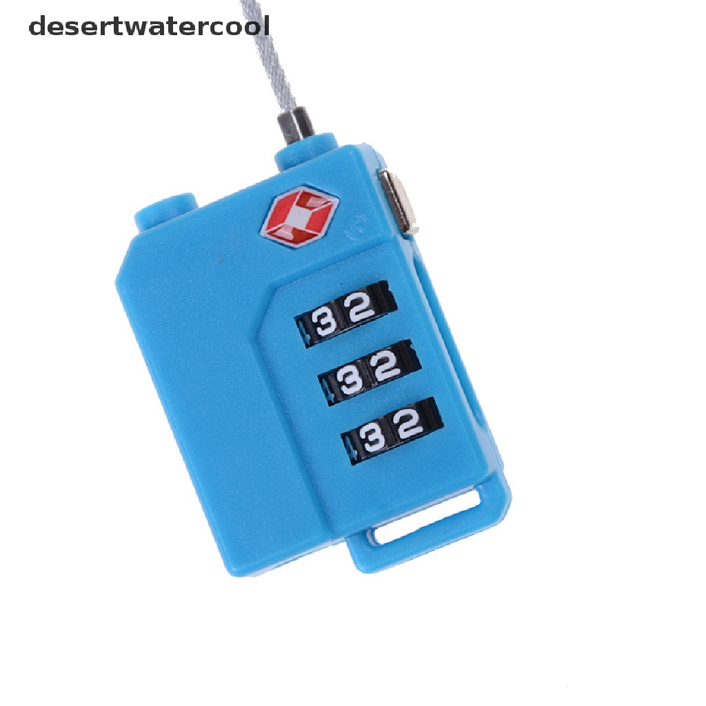 Deid TSA Resettable 3digi Combination Lock Koper Bagasi Travel Code Padlock Martijn