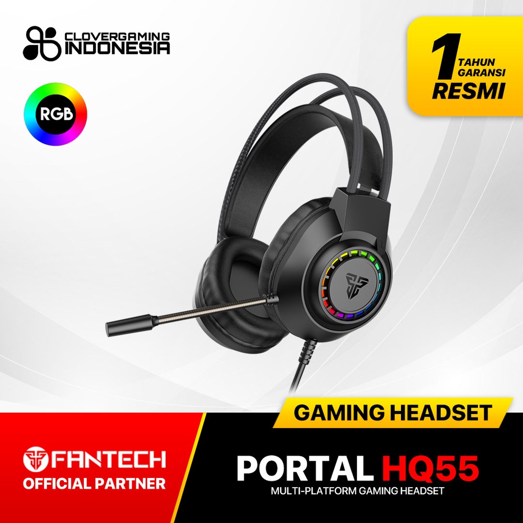 Fantech HQ55 Portal RGB HQ-55 Wired Headset Gaming 3.5mm Jack