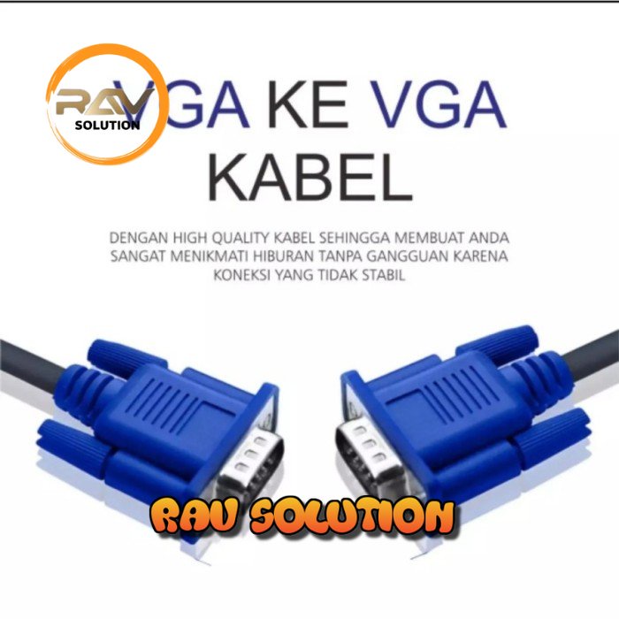 kabel VGA to vga 20m / kabel VGA standar 20meter / kabel VGA 20meter - SET A