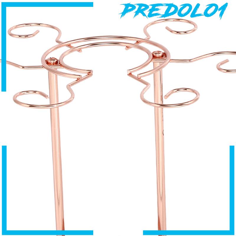 [Predolo1] Glass Stand Meja Rak Stemware Kaca Untuk Tabletop Kitchen Barware