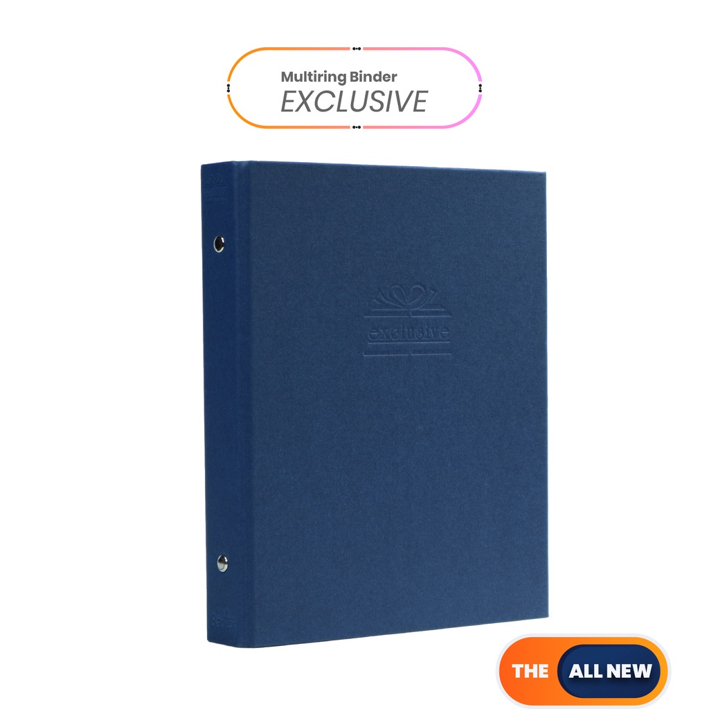

Bantex Exclusive Multiring Binder Polos A5 20 Ring Blue